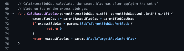 - Geth Permalink - BlobTxTargetBlobGasPerBlock = 131,072 * 3